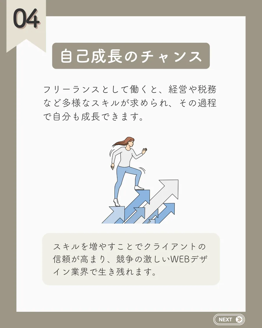 フリーランスWEBデザイナー Instagram投稿 6枚目